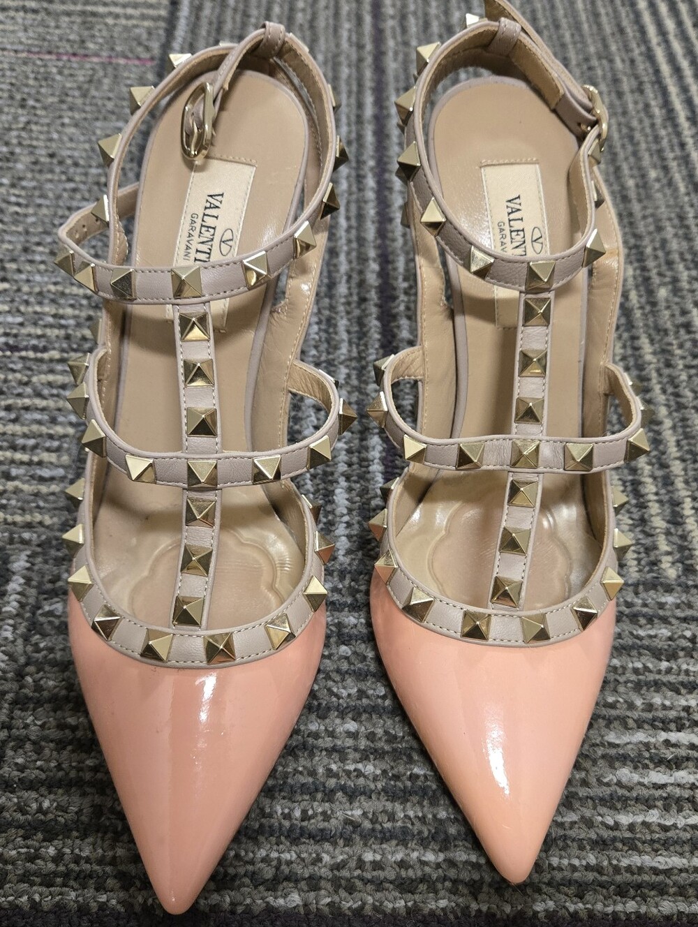 Valentino Rockstud 100mm 36.5 Pink